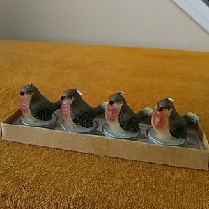 4 Minnie birds candles